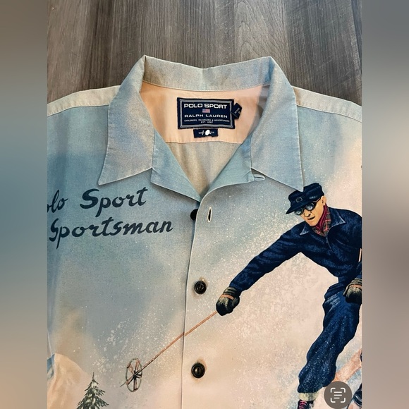 Vintage Polo Ralph Lauren Sportsman “Down Ski” Central Forestry shirt. Like new - Picture 2 of 4